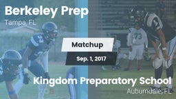Matchup: Berkeley Prep High vs. Kingdom Preparatory School 2017