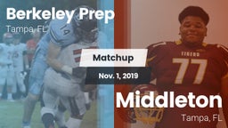 Matchup: Berkeley Prep High vs. Middleton  2019