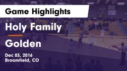 Holy Family  vs Golden  Game Highlights - Dec 03, 2016