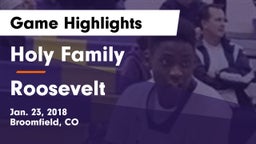 Holy Family  vs Roosevelt  Game Highlights - Jan. 23, 2018
