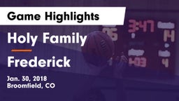 Holy Family  vs Frederick  Game Highlights - Jan. 30, 2018