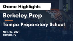 Berkeley Prep  vs Tampa Preparatory School Game Highlights - Nov. 20, 2021