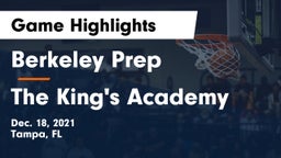 Berkeley Prep  vs The King's Academy Game Highlights - Dec. 18, 2021