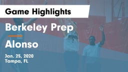 Berkeley Prep  vs Alonso  Game Highlights - Jan. 25, 2020
