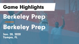 Berkeley Prep  vs Berkeley Prep  Game Highlights - Jan. 28, 2020