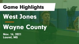 West Jones  vs Wayne County  Game Highlights - Nov. 16, 2021