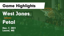 West Jones  vs Petal  Game Highlights - Dec. 7, 2021