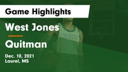 West Jones  vs Quitman  Game Highlights - Dec. 10, 2021
