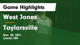 West Jones  vs Taylorsville  Game Highlights - Dec. 28, 2021