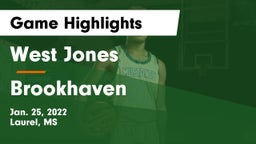 West Jones  vs Brookhaven  Game Highlights - Jan. 25, 2022