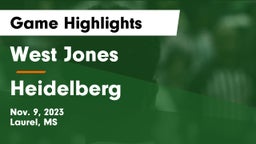 West Jones  vs Heidelberg  Game Highlights - Nov. 9, 2023