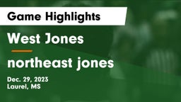 West Jones  vs northeast jones Game Highlights - Dec. 29, 2023