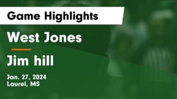 West Jones  vs Jim hill Game Highlights - Jan. 27, 2024