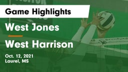 West Jones  vs West Harrison  Game Highlights - Oct. 12, 2021
