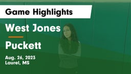 West Jones  vs Puckett Game Highlights - Aug. 26, 2023