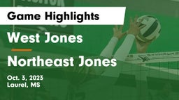 West Jones  vs Northeast Jones  Game Highlights - Oct. 3, 2023