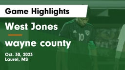 West Jones  vs wayne county Game Highlights - Oct. 30, 2023