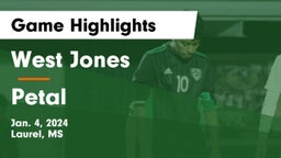 West Jones  vs Petal  Game Highlights - Jan. 4, 2024