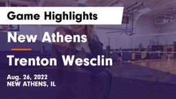 New Athens  vs Trenton Wesclin  Game Highlights - Aug. 26, 2022