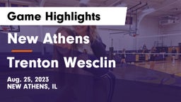 New Athens  vs Trenton Wesclin  Game Highlights - Aug. 25, 2023
