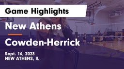New Athens  vs Cowden-Herrick  Game Highlights - Sept. 16, 2023