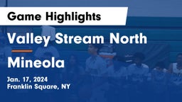 Valley Stream North  vs Mineola Game Highlights - Jan. 17, 2024