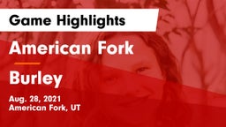 American Fork  vs Burley  Game Highlights - Aug. 28, 2021