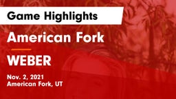 American Fork  vs WEBER  Game Highlights - Nov. 2, 2021