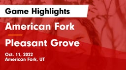American Fork  vs Pleasant Grove  Game Highlights - Oct. 11, 2022