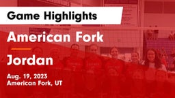 American Fork  vs Jordan  Game Highlights - Aug. 19, 2023