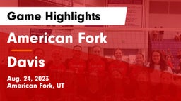 American Fork  vs Davis  Game Highlights - Aug. 24, 2023
