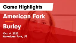 American Fork  vs Burley  Game Highlights - Oct. 6, 2023