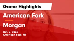 American Fork  vs Morgan  Game Highlights - Oct. 7, 2023