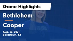 Bethlehem  vs Cooper  Game Highlights - Aug. 30, 2021