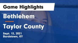 Bethlehem  vs Taylor County  Game Highlights - Sept. 13, 2021