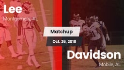 Matchup: Lee  vs. Davidson  2018