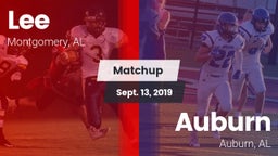 Matchup: Lee  vs. Auburn  2019