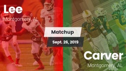 Matchup: Lee  vs. Carver  2019