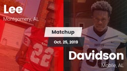 Matchup: Lee  vs. Davidson  2019
