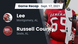 Recap: Lee  vs. Russell County  2021