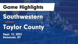 Southwestern  vs Taylor County  Game Highlights - Sept. 12, 2022