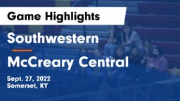 Southwestern  vs McCreary Central  Game Highlights - Sept. 27, 2022
