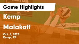 Kemp  vs Malakoff  Game Highlights - Oct. 6, 2023