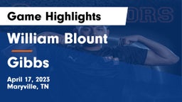 William Blount  vs Gibbs  Game Highlights - April 17, 2023
