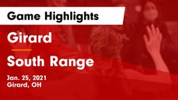 Girard  vs South Range Game Highlights - Jan. 25, 2021