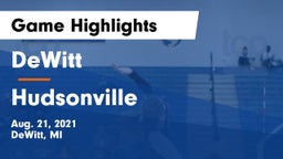 DeWitt  vs Hudsonville  Game Highlights - Aug. 21, 2021