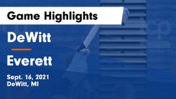 DeWitt  vs Everett Game Highlights - Sept. 16, 2021
