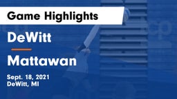 DeWitt  vs Mattawan Game Highlights - Sept. 18, 2021