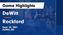 DeWitt  vs Rockford Game Highlights - Sept. 25, 2021