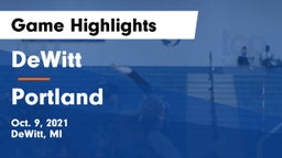 DeWitt  vs Portland Game Highlights - Oct. 9, 2021